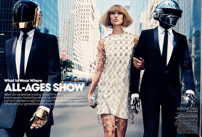 Karlie Kloss & Daft Punk за Vogue US, август 2013