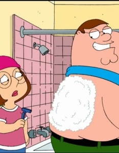 Peter Griffin - Family Guy  Последен по ред, но не и по-важност, Питър Грифин е още един от брилянтните персонажи, създадени и озвучавани от Сет Макфарлън (Seth MacFarlane). Освен това е, ами... семеен тип. Не особено добър родител, може би крачка пред Хоумър и половин пред Стан, не е и кой знае колко всеотдаен, но пък е добронамерен и обича децата си. 