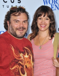 Jack Black със съпругата си Tanya Haden