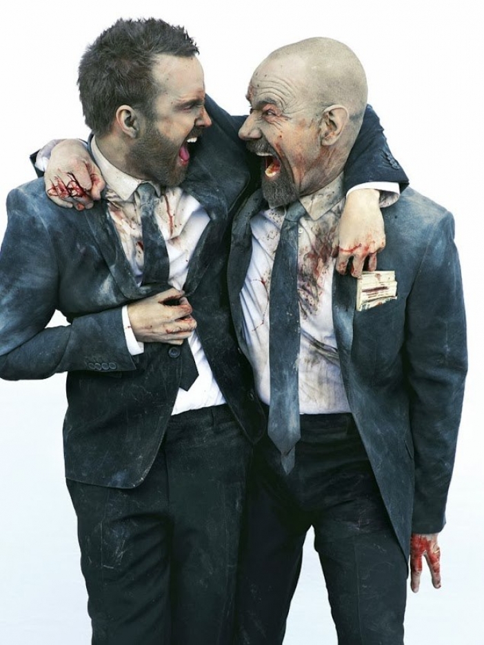 Брайън Кренстън и Аарън Пол за Entertainment Weekly, септември 2013