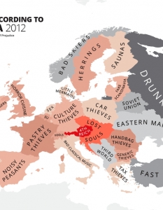 Atlas of Prejudice - 18 иронични карти на Европа от Янко Цветков  - 1