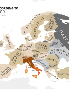 Atlas of Prejudice - 18 иронични карти на Европа от Янко Цветков  - 8