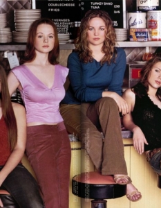 Jena Malone, Thora Birch, Erika Christensen, Scarlett Johansson, април 2002