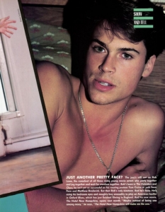 Rob Lowe, февруари 1984