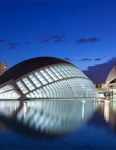 Ciudad de las Artes y ciencias, Валенсия, Испания. Архитекти: Santiago Calatrava и Fеlix Candel 