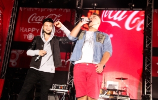 Ангел и Моисей на Coca-Cola Happy Energy Tour 2013 в София