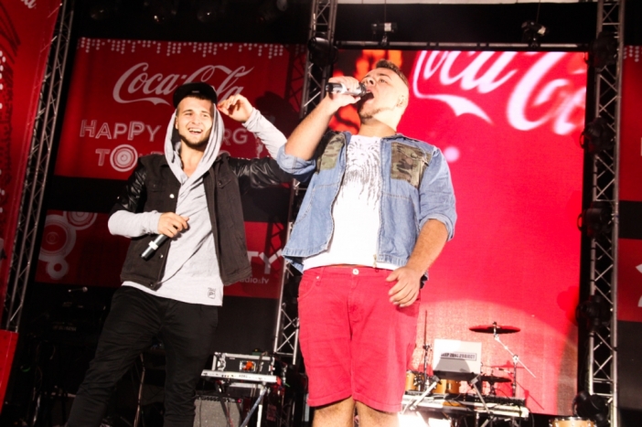 Ангел и Моисей на Coca-Cola Happy Energy Tour 2013 в София