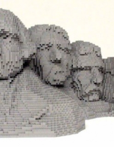 Lego реплика на Mount Rushmore National Memorial