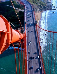 Самоубийствена серия снимки от върха на Golden Gate Bridge  - 4