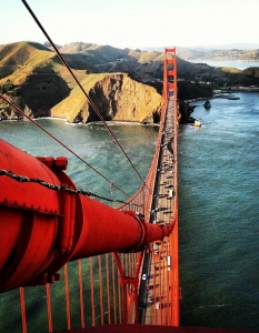 Самоубийствена серия снимки от върха на Golden Gate Bridge  - 7