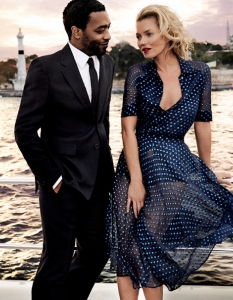 Кейт Мос & Chiwetel Ejorfor за US Vogue, декември 2013 - 9