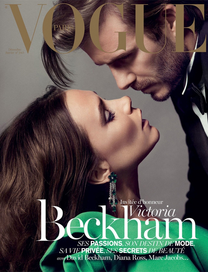 Виктория Бекъм и Дейвид Бекъм за Vogue Paris, декември-януари 2014