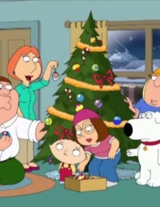 Family Guy
Анимационните ситкоми също дават своя принос за качественото коледно забавление. Едно от безспорните доказателства за това са брилянтните празнични епизоди на Family Guy (Семейният тип).