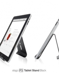 Elago P3 Stand
Ето нещо семпло, но безкрайно  практично. Тази елегантна алуминиева стойка за вашия iPad ще ви помогне  не само да го използвате по-удобно, но и лесно да организирате кабелите,  включени в него – зарядно, слушалки и други. 
Цена: 99 лв. 
Още за продукта 