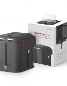 Elago Tripshell World Travel Adapter and ChargerСупер компактен,  с два независими USB порта за универсално захранване на всякакъв вид  мобилни устройства и съвместим с електромрежите на 150 страни по света,  този адаптер е просто задължителен за хората, на които им се налага да  пътуват много и често. 
Цена: 59 лв. 
Още за продукта