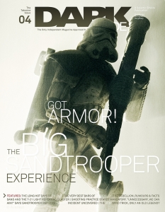 The DARK SIDE Sandtrooper magazine cover
"По някакъв начин именно щурмоваците донесоха големия мащаб на поредицата. Когато за първи път се появиха на екран, тази далечна, далечна вселена избухна от простичките два космически кораба и планета до цяла галактика, пълна с живот."
Vesa Lehtimaki, юни 2010