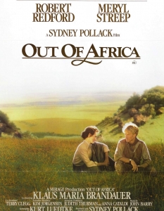 Out of Africa - 7 статуетки
Мерил Стрийп и Робърт Редфорд, под ръководството на Сидни Полак, са отговорни за успеха на драмата Out of Africa от 1985 г.
Филмът печели седем златни статуетки от Академията, като две от тях са от основните категории - Най-добър филм и Най-добър режисьор.