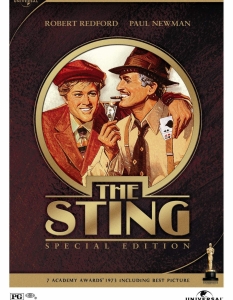 The Sting - 7 статуетки
Пол Нюман и Робърт Редфорд са символи на невероятната комбинация от талант и харизма през 70-те години на миналия век. 
В The Sting (Жилото) двамата работят с режисьора Джордж Рой Хил за втори път след Butch Cassidy and the Sundance Kid, а успехът им е дори по-голям.