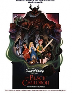The Black Cauldron (Черният казан)
Disney имат два-три по-смели хода що се отнася до анимацията и The Black Cauldron е един от тях.
През 1985 г. студиото издава мрачна фентъзи история, пълна с магии, демони и герои. Днес Къщата на мишката адаптира класическите си детски филми в игрални и ако трябва да избираме с какво да продължи поредицата, това е един от фаворитите.