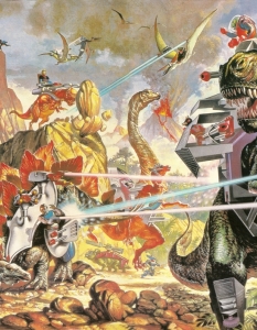 Dino Riders (Дино ездачи)
Две раси от суперхора са пренесени на Земята по времето на динозаврите, където опитомяват зверовете и ги яздят в битки.
Не знаем дали трябва да казваме защо искаме да видим филм с тази концепция...