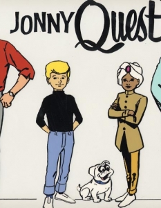 Jonny Quest (Джони Куест)
Джони Куест е едно от най-известните творения на студиото Hanna-Barbera и, едва ли има две мнения, феновете му биха се зарадвали на поне един игрален филм за него.
Защо ли? Ами Тин-Тин се справи блестящо в ръцете на Стивън Спилбърг, макар и да не ставаше въпрос точно за игрален филм.