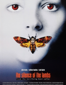 ... и оригиналния постер на отличения с пет награди "Оскар" The Silence of the Lambs (Мълчанието на агнетата).