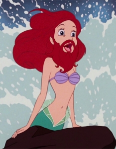 Ако Disney принцесите имаха бради - 4
