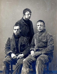 Студенти от Принстън след бой със снежни топки. 1893 година.