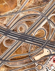 "Спагетеното кръстовище" - магистрала край Мадрид, Испания