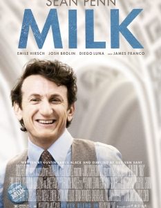 Milk (Милк)
Политик, който се обявява в защита на правата на хората с хомосексуални наклонности, не се среща всеки ден. Особено в средата на 20-ти век.
Milk на режисьора Гъс ван Сант разказва за живота именно на толкова смел човек - Харви Милк.
Дори през 2008 г., когато е създаден филмът, темата предизвиква спорове, но това не пречи на лентата да постигне невероятен успех. За това заслуги има и актьорът Шон Пен, който влиза в главната роля.