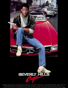 Beverly Hills Cop (Ченгето от Бевърли Хилс)
Днес Еди Мърфи прави комедии, които са главно въздух под налягане. През 80-те обаче героите и филмите му превземат Холивуд, начело именно с поредицата за Аксел Фоули.
Детройтският детектив е наперен, но не дотам, че да дразни. И никога не се страхува да каже каквото мисли, макар понякога да не е подходящо за ушите на малки деца. 
За съжаление, днес този опасен чар се вижда все по-рядко в екшън-комедиите...