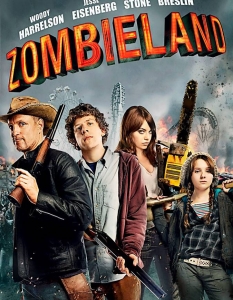 Zombieland (Зомбиленд)
Истинска класика сред филмите за зомби апокалипсиса. 
Уди Харелсън внася пиперливия хумор, а Джеси Айзенбърг и Ема Стоун показват защо винаги е по-добре да имаш компания, когато срещу теб се появят зомбита.
Да не говорим за камео участието на Бил Мъри, който умира по точно толкова як начин, по колкото и се появява...