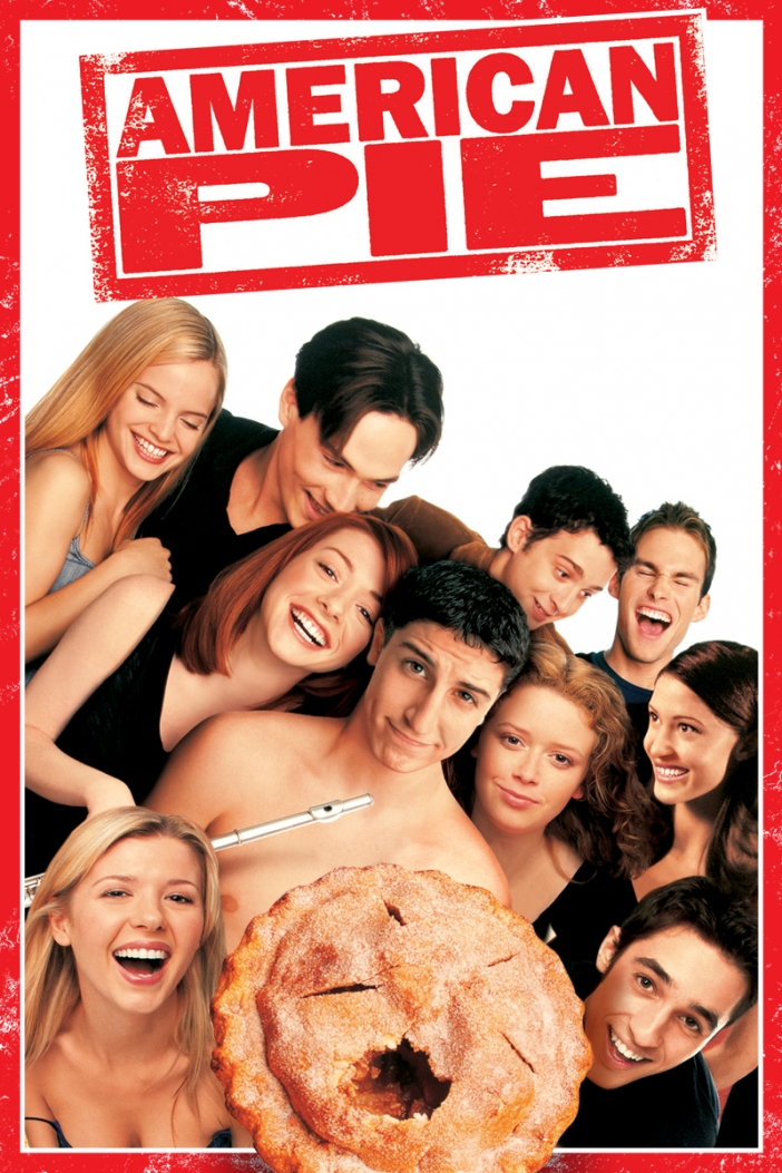 American Pie
Американският пай - институция в кулинарните и филмовите традиции на САЩ. 
Разбира се, както всяко хубаво нещо, идеята беше преексплоатирана, а и не е като да изгради цял нов поджанр в комедията. 
American Pie обаче представи секс комедиите на цяло ново поколение - децата на 90-те. Какво по-подходящо място да научиш за интимните взаимоотношения в гимназията от киносалона?