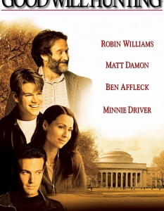 Шон Магуайър в Good Will Hunting
Да, Робин Уилямс е известен най-вече с комедийните си персонажи, но когато играе драматична роля, той я играе изумително добре. И доказателство за това е Good Will Hunting (Добрият Уил Хънтинг).
Сцените между неговия герой Шон Магуайър и този на Мат Деймън - Уил Хънтинг - са истински учебници по актьорско майсторство. Така смята и Американската академия за филмово изкуство, която отличи Уилямс с "Оскар" за Най-добра поддържаща роля.