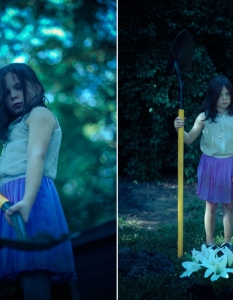 Жена фотограф превръща дъщеря си в емблематични герои - 12