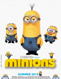 Minions (Миньоните)
След два страхотни филма от поредицата Despicable Me (Аз, проклетникът) вече сме сигурни, че жълтите миньони на Гру са любимите ни анимационни персонажи.
Какво по-хубаво тогава от филм само за тях? Папой...