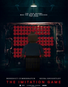8 номинирани за "Оскар" 2015 филмови постера, пресъздадени от Lego - 4