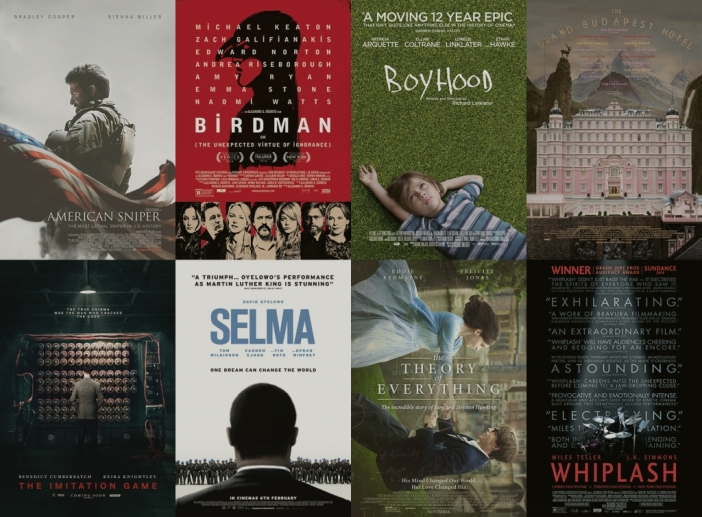 8 номинирани за "Оскар" 2015 филмови постера, пресъздадени от Lego