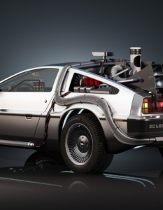 Колата: DeLorean DMC-12
В кой филм: Back to the Future (Завръщане в бъдещето). Звездата на sci-fi лентата, в която Марти Макфлай пътува из времето с култовия автомобил на доктор Емет Браун. 
Освен, че изглежда изключително яко, автомобилът е оборудван и с двигател на Porsche 928... все пак 88 мили в час за пътуване във времето не се вдигат просто така.