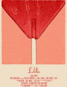 Lolita (Лолита)
 
Едноименната творба на Владимир Набоков е претърпяла много трансформации, благодарение на кино изкуството. Ние обаче се фокусираме върху една единствена - тази на Стенли Кубрик.