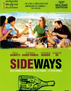 Sideways (Отбивки)
Комедия, романтика, вино, приятна храна. Всичко това откриваме във филма на Александър Пейн - Sideways.
Двама приятели се отправят на едно пътуване точно преди сватбата на единия от тях. А дестинацията е винарските изби на Калифорния...