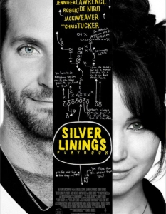 Silver Linings Playbook (Наръчник на оптимиста)
Първият "Оскар" на Дженифър Лоурънс. Актриса с толкова потенциал и любов от феновете, че ни е трудно да го опишем.
С Брадли Купър си подхождат толкова много в тази луда история на писателя Матю Куик, че двамата си партнират още няколко пъти след това.