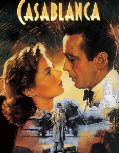 Casablanca (Казабланка)
Но стига с модерните класики. Всеки обича (макар по някога без да си дава сметка) хубавите старомодни филми от златната ера на Холивуд.