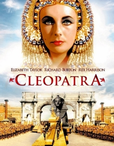 Cleopatra (Клеопатра)
Придвижваме се няколко десетилетия напред във времето, когато царуват небезизвестните Клеопатра и Юлий Цезар. 
Главната роля е поверена на Елизабет Тейлър, която получава огромен хонорар за изпълнението си. Като цяло бюджетът на филма се равнява на близо $300 млн. днешни пари, което го прави един от най-скъпите кино проекти в историята.