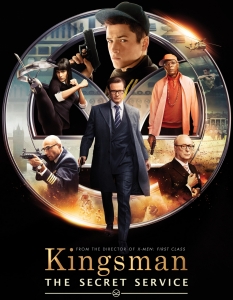 Kingsman: The Secret Service (Kingsman: Тайните служби)
Всеки, който го е гледал, знае, че това е нещо като филм за Джеймс Бонд, но не съвсем.
Направен за по-младата публика, филмът разполага с нужната доза екшън и джаджи, а и е забавен.