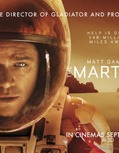 The Martian (Марсианецът)
Ридли Скот все не уцелваше десетката с последните си филми. Все нещо липсваше. В The Martian всичко е като по учебник.
Дори няма нужда от подробности, защото трудно ще намерим нещо, което да не ни хареса.