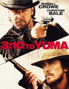 3:10 To Yuma (Ескорт до затвора) – 2007
В 3:10 To Yuma виждаме една класическа битка на характери от страна на Добрия и Лошия. 
В главните роли на затворник и придружаващия го до най-близкия град фермер са Ръсел Кроу и Крисчън Бейл. И двамата показват уникална актьорска игра и дори ни карат да се чудим кой всъщност искаме да излезе жив от цялата ситуация.