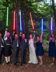Влюбена двойка направи епична междузвездна сватба в стил Star Wars - 1