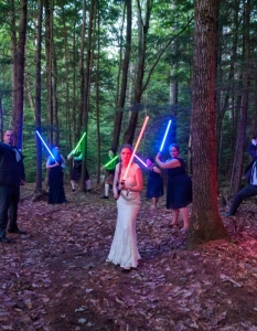 Влюбена двойка направи епична междузвездна сватба в стил Star Wars - 3
