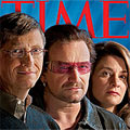 Bono (U2) и Bill Gates - Личностите на годината на сп. Time